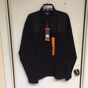 Eddie Bauer 1/4 Mixed Media Pullover NWT